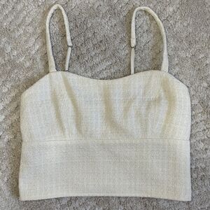 Abercrombie & Fitch Cream Sleeveless Top Size S